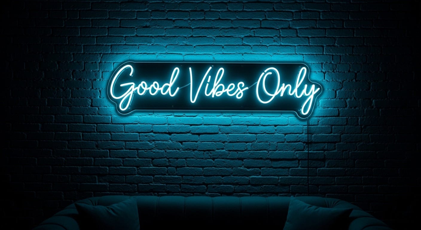 Good Vibes Only Neon Sign