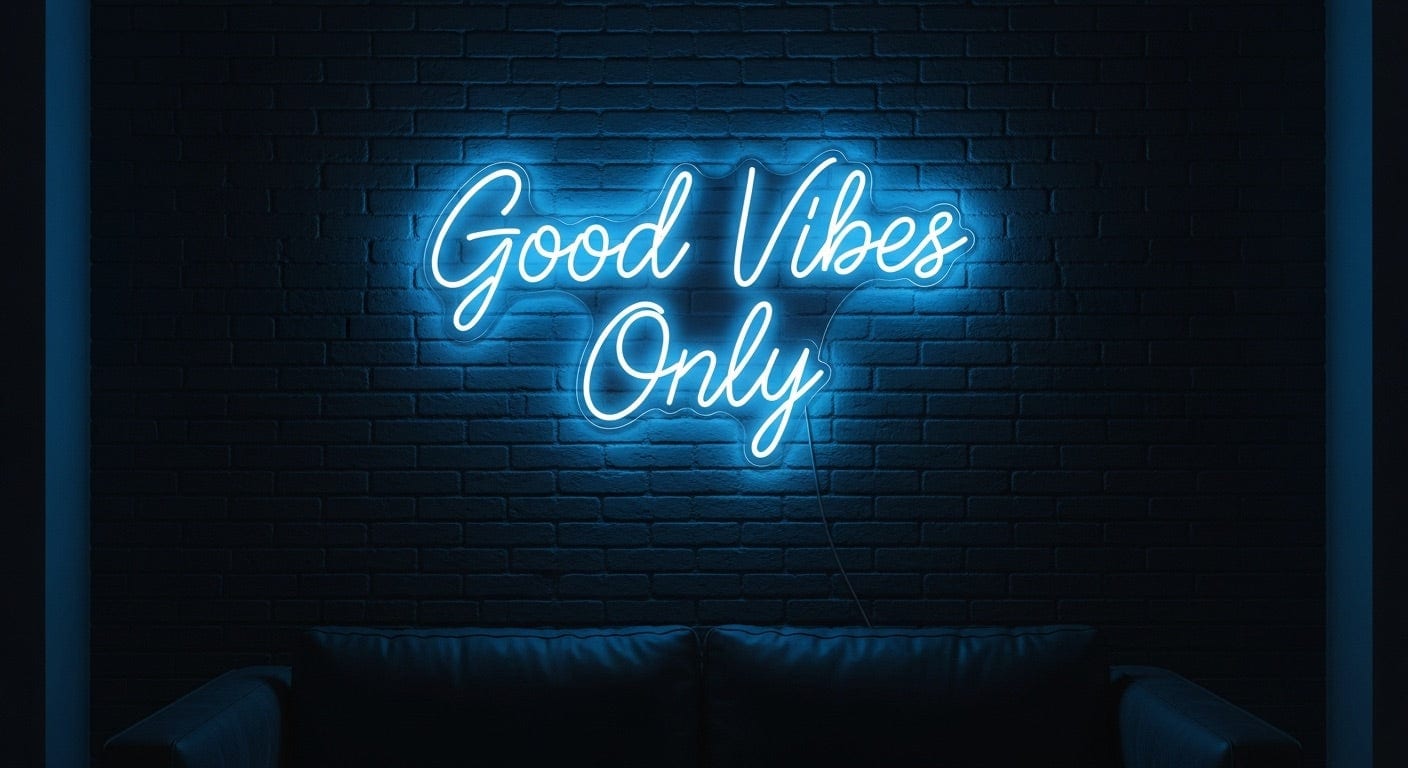Good Vibes Only Neon Sign