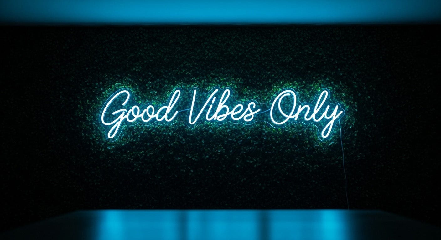 Good Vibes Only Neon Sign