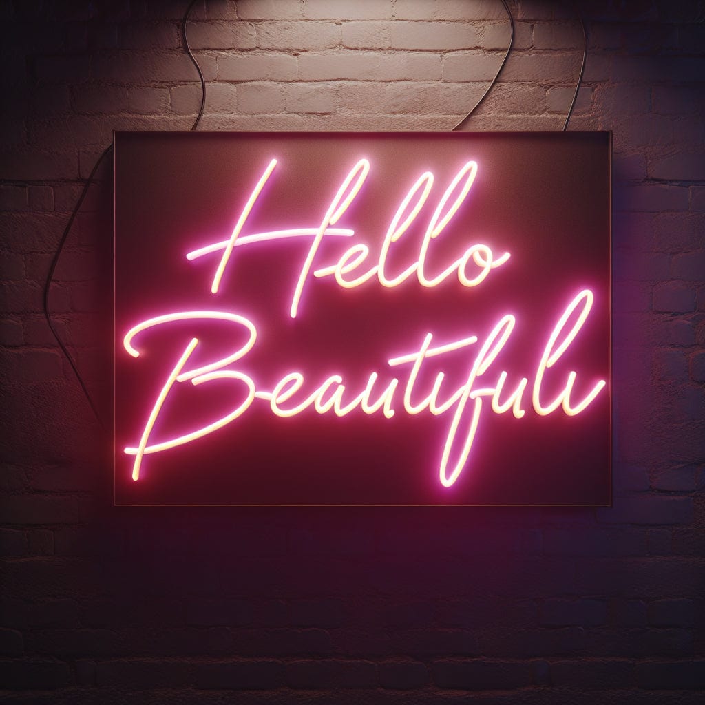 Hello Beautiful Neon Sign