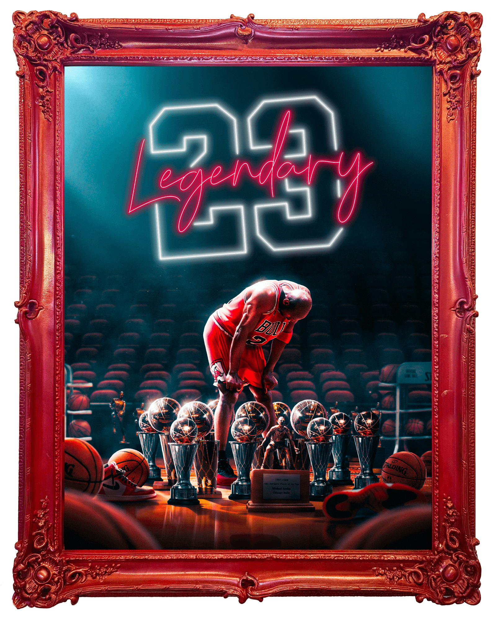 "Legendary" Framed LED Wall Art