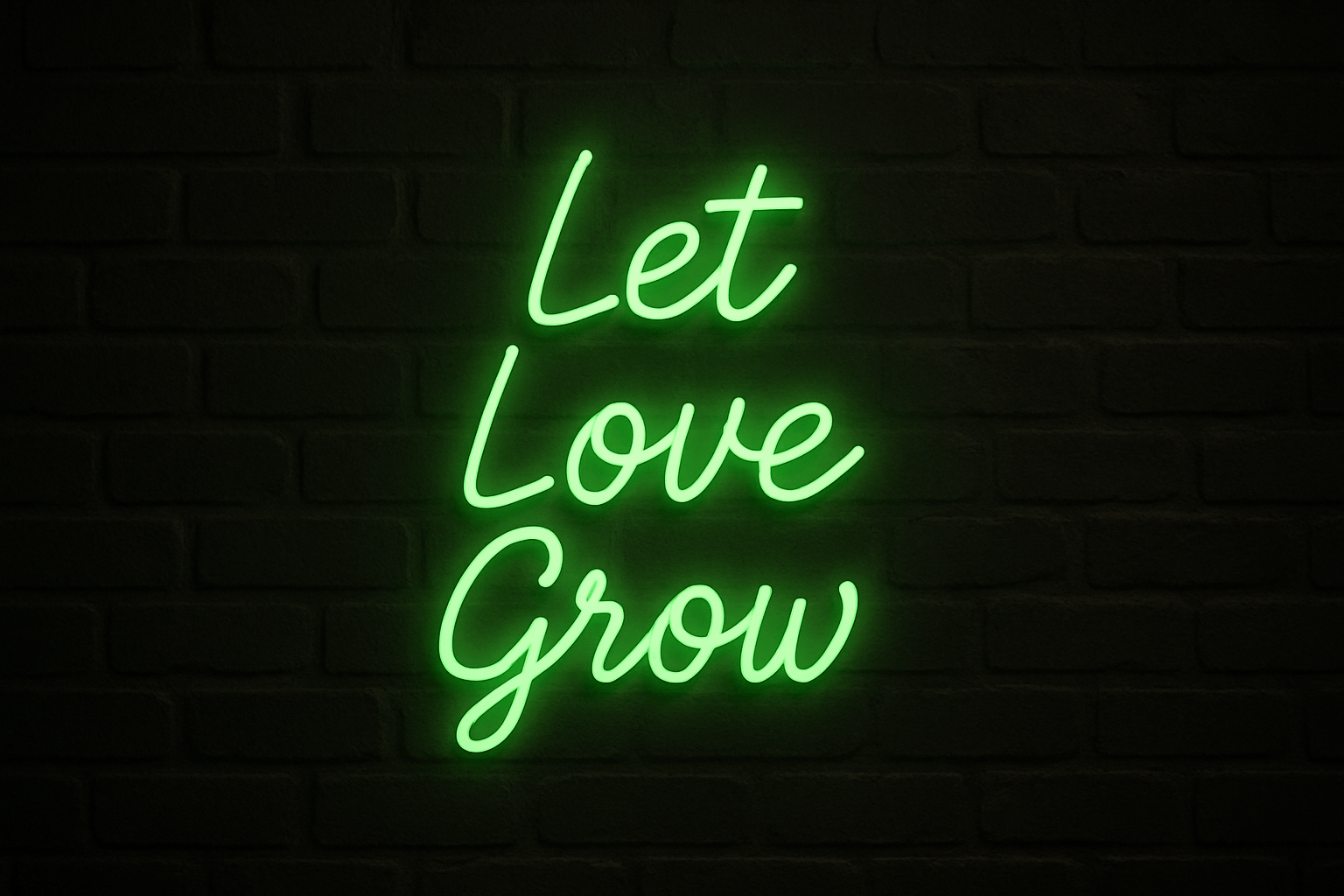 Let Love Grow Neon Sign