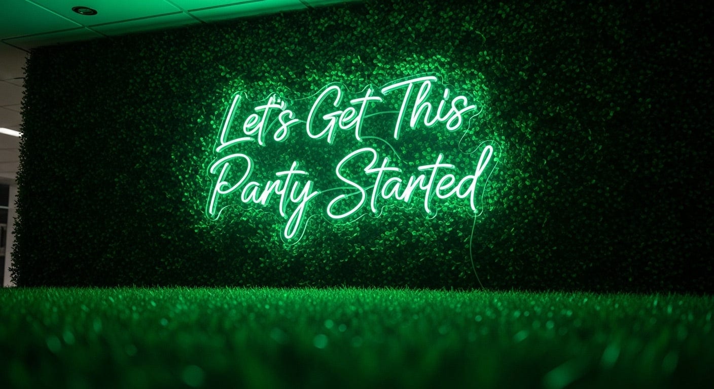 Let's Get This Party Started Neon Sign