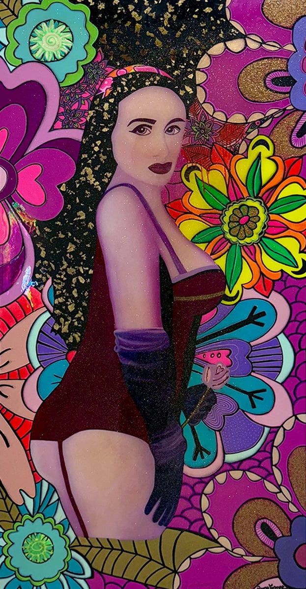 "Yo Soy Multifacética" by Diana Jimenez - Spray Paint Acrylic (36" x 71")