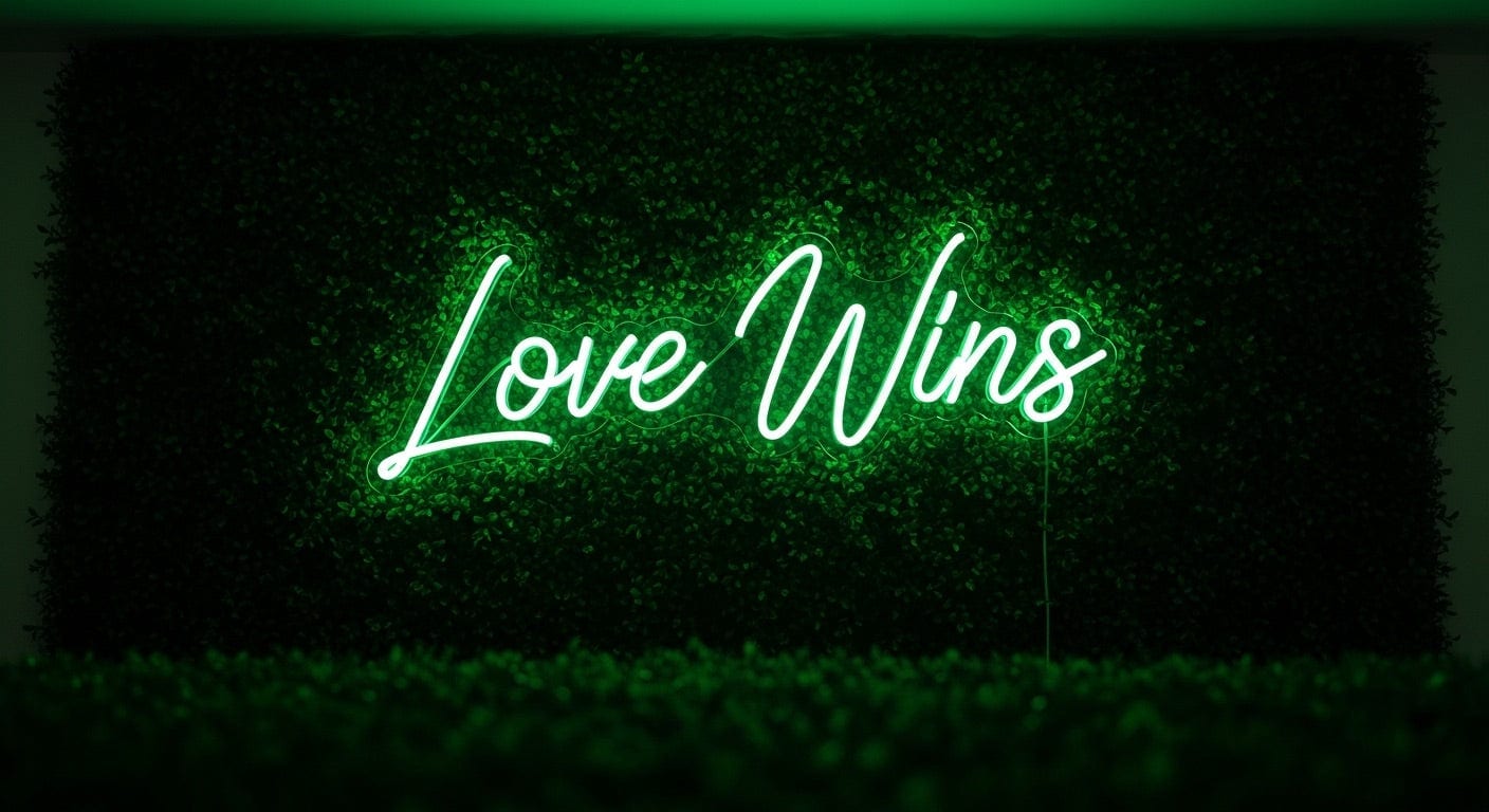 Love Wins Neon Sign