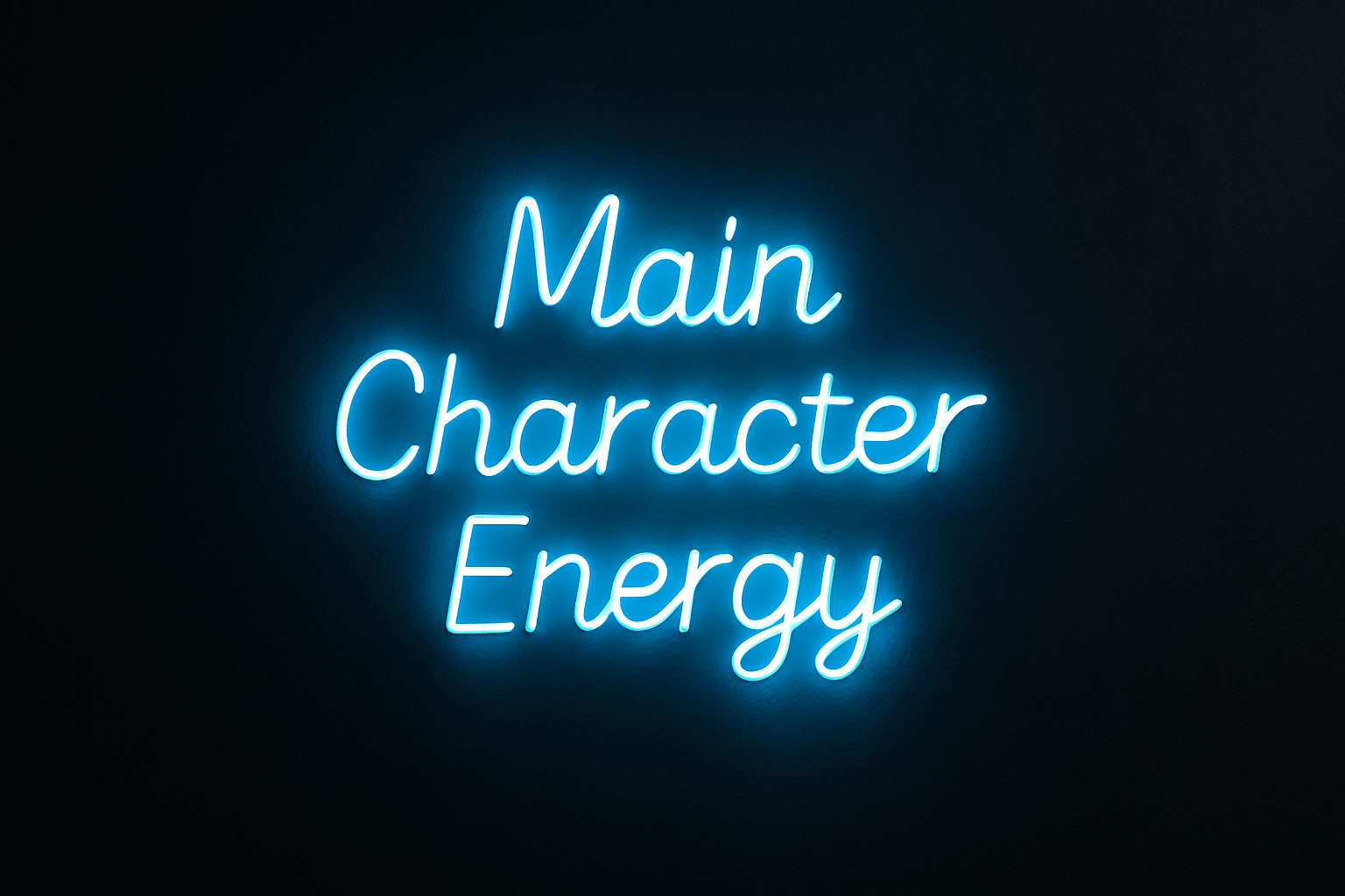 Main Character Energy Neon Sign