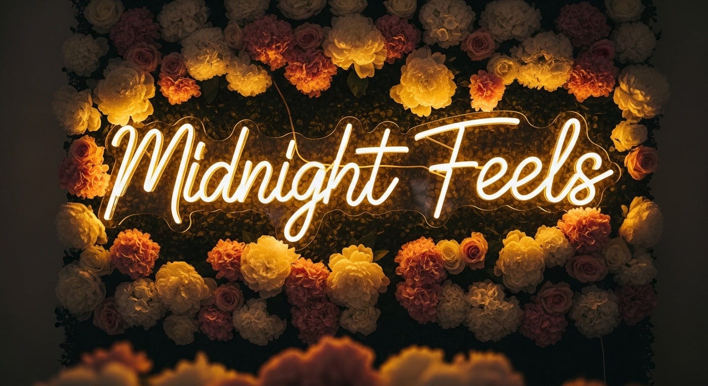 Midnight Feels Neon Sign