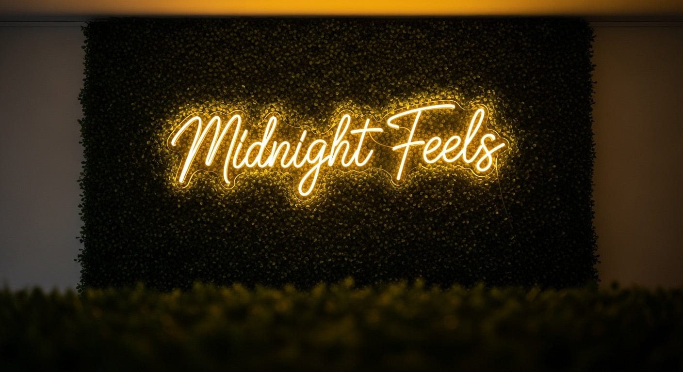 Midnight Feels Neon Sign