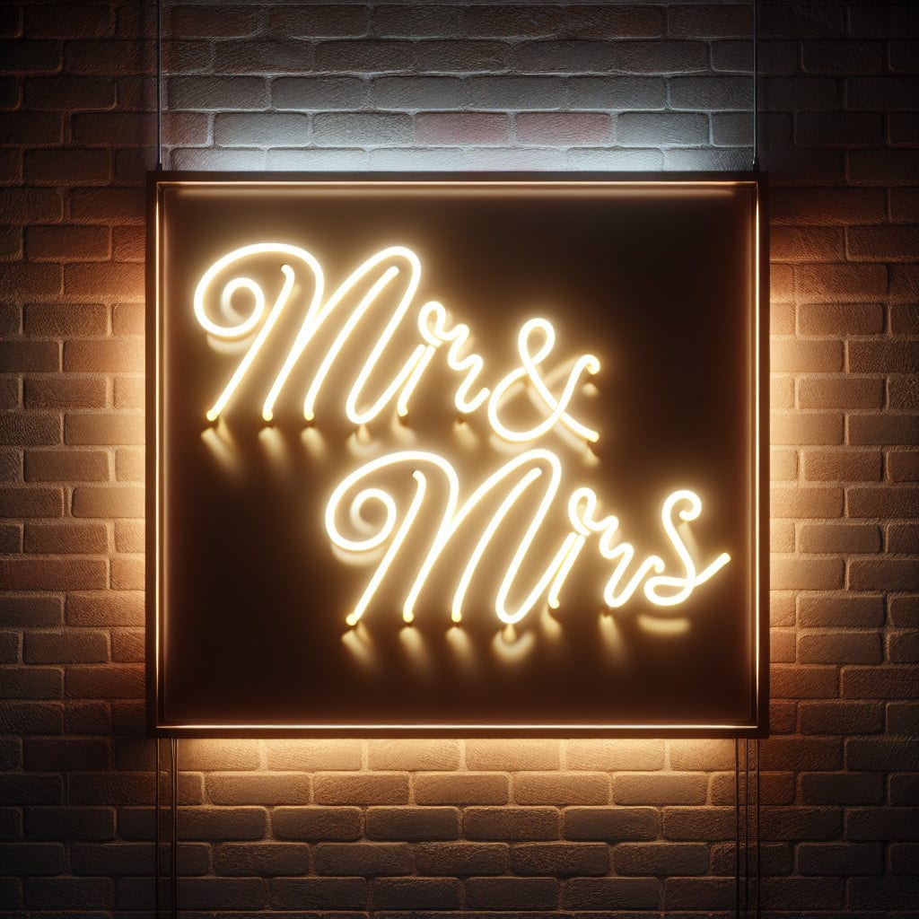 Mr & Mrs Neon Sign