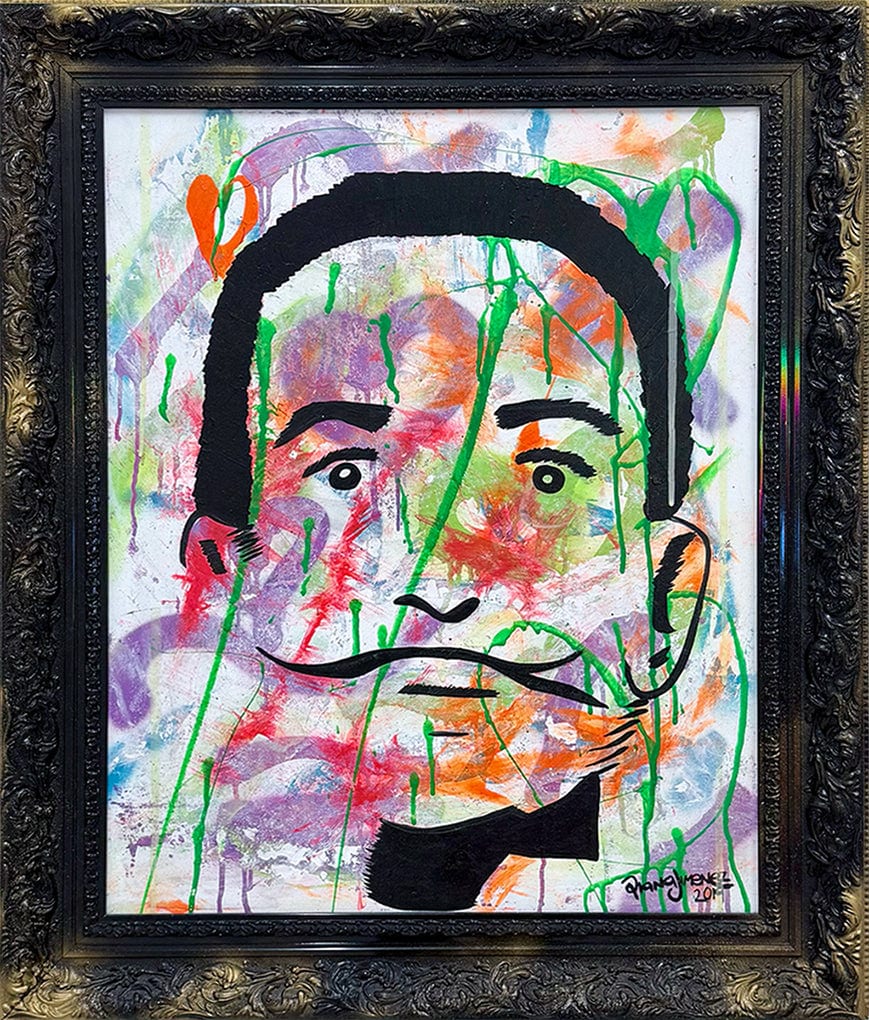 "Salvador Dali" by Diana Jimenez - Spray Paint Acrylic (36" x 30")