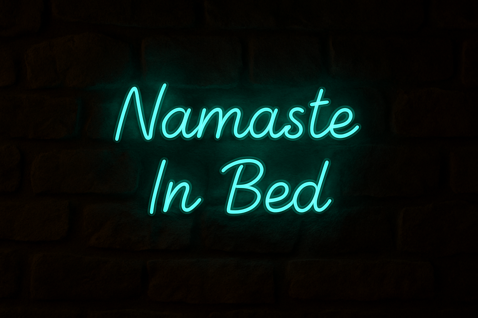 Namaste In Bed Neon Sign