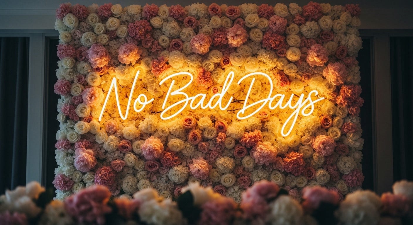 No Bad Days Neon Sign