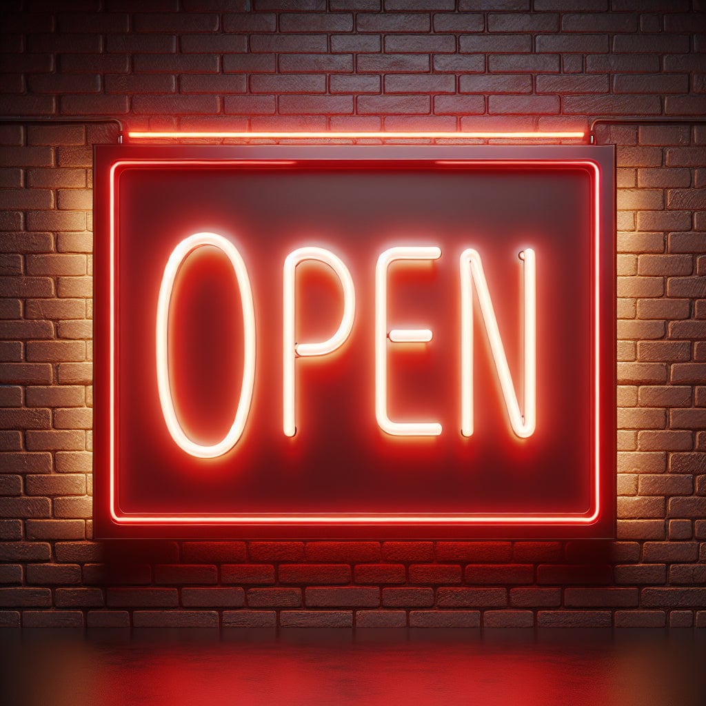 Open Neon Sign