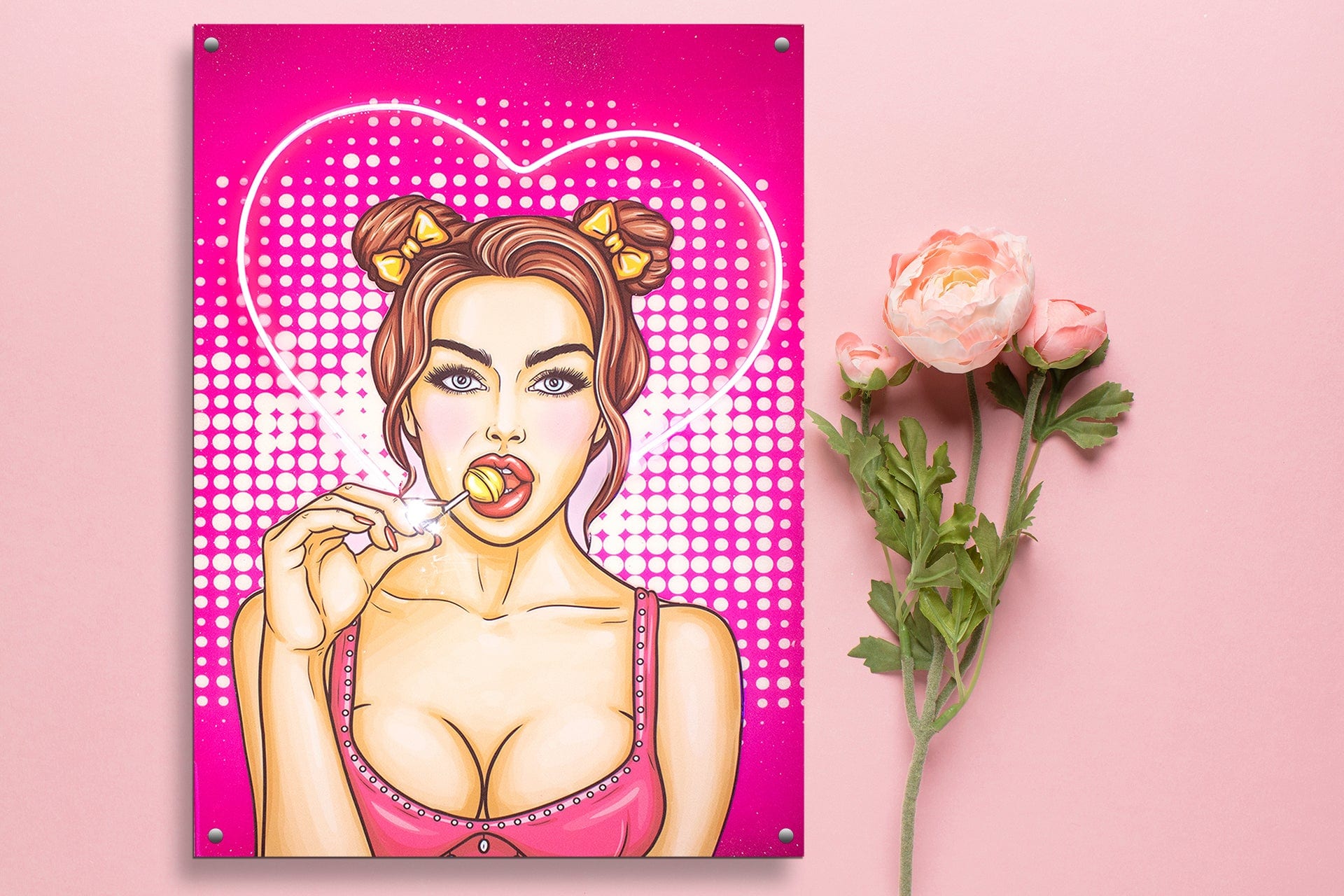 "Sugar Baby" Acrylic LED Wall Art (16" x 20")
