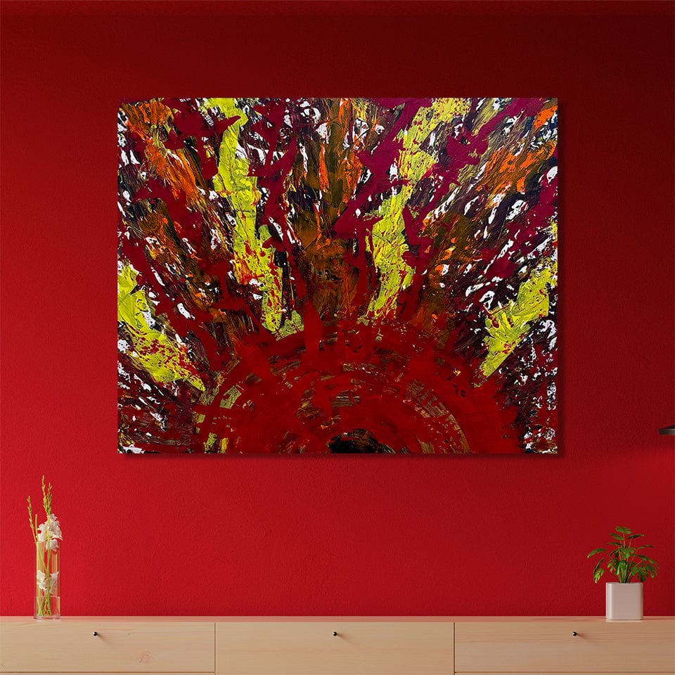 "Solar Flare" by Mike Knight - Acrylic on Canvas (60" x 48")