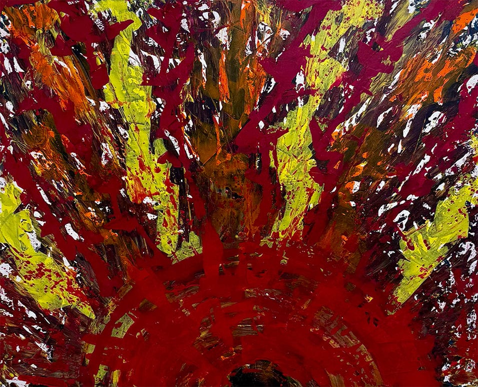 "Solar Flare" by Mike Knight - Acrylic on Canvas (60" x 48")