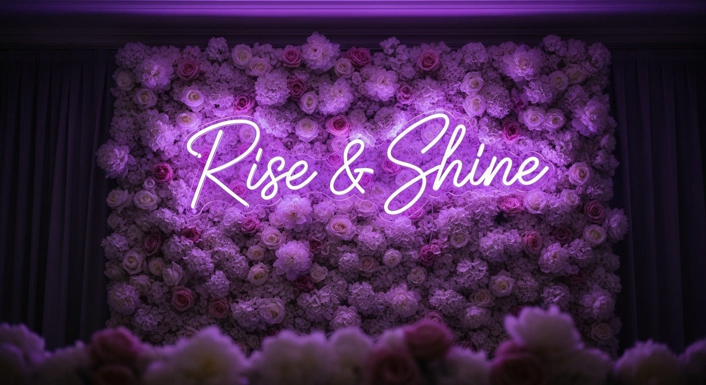 Rise & Shine Neon Sign