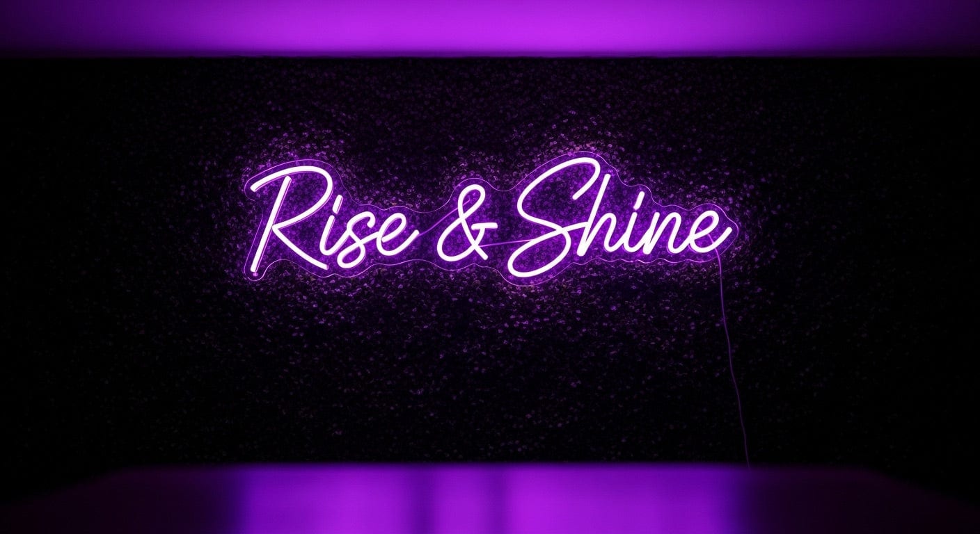 Rise & Shine Neon Sign