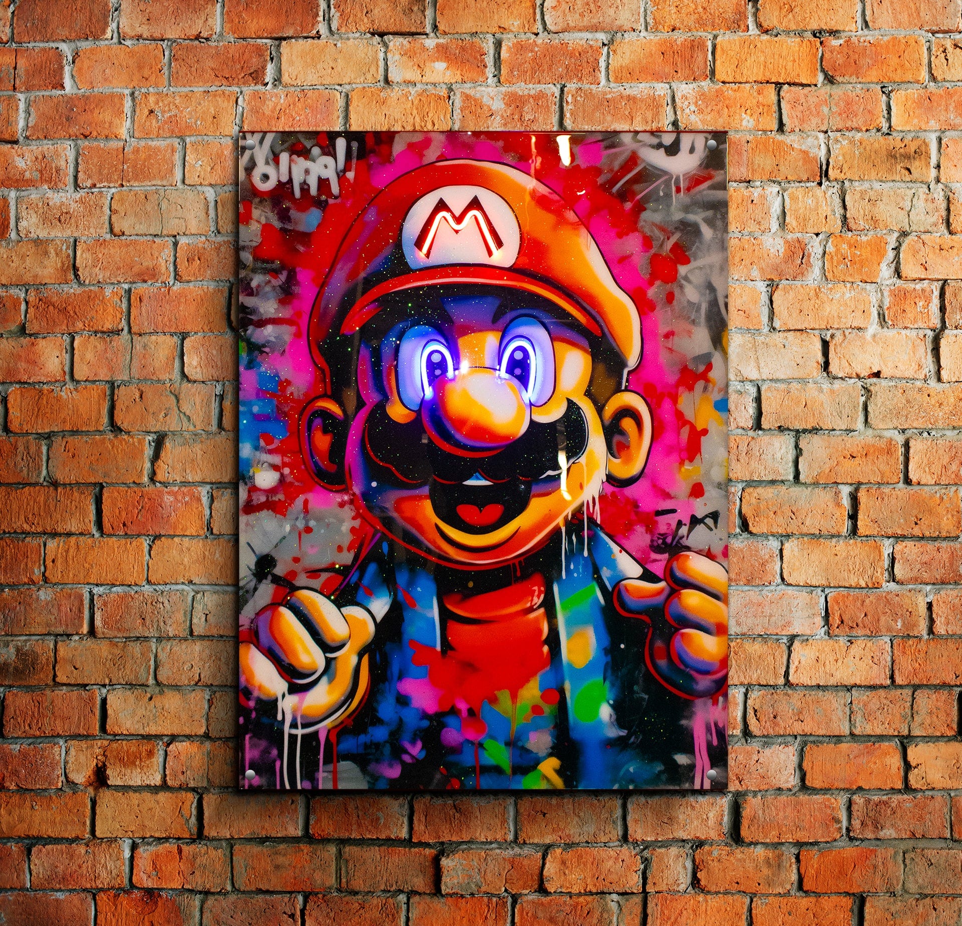 "Mario's Evil Twin" Acrylic Wall Art (18" x 23")