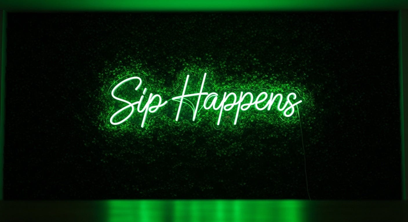 Sip Happens Neon Sign
