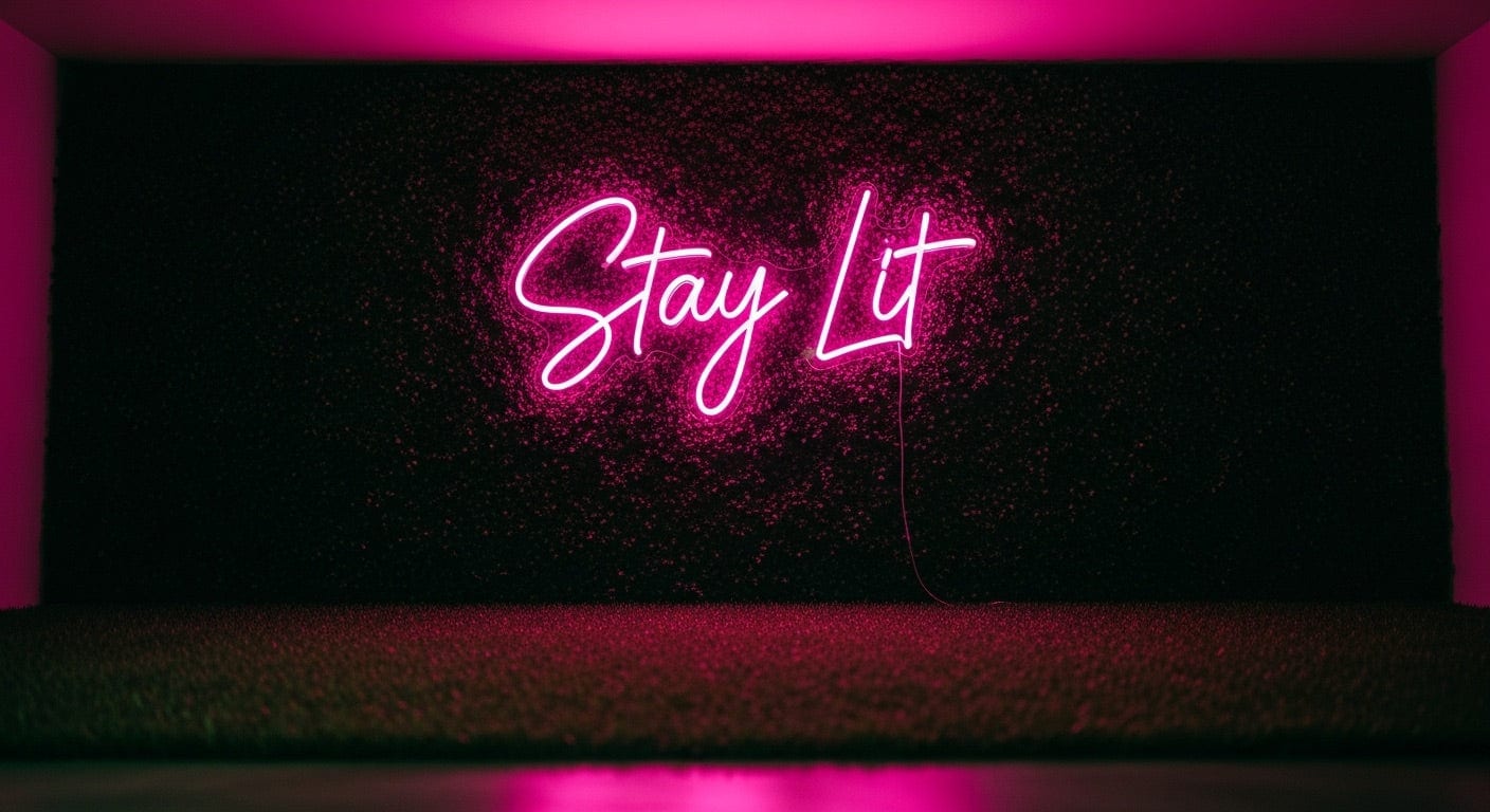 Stay Lit Neon Sign