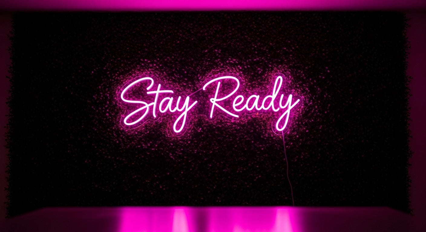 Stay Ready Neon Sign