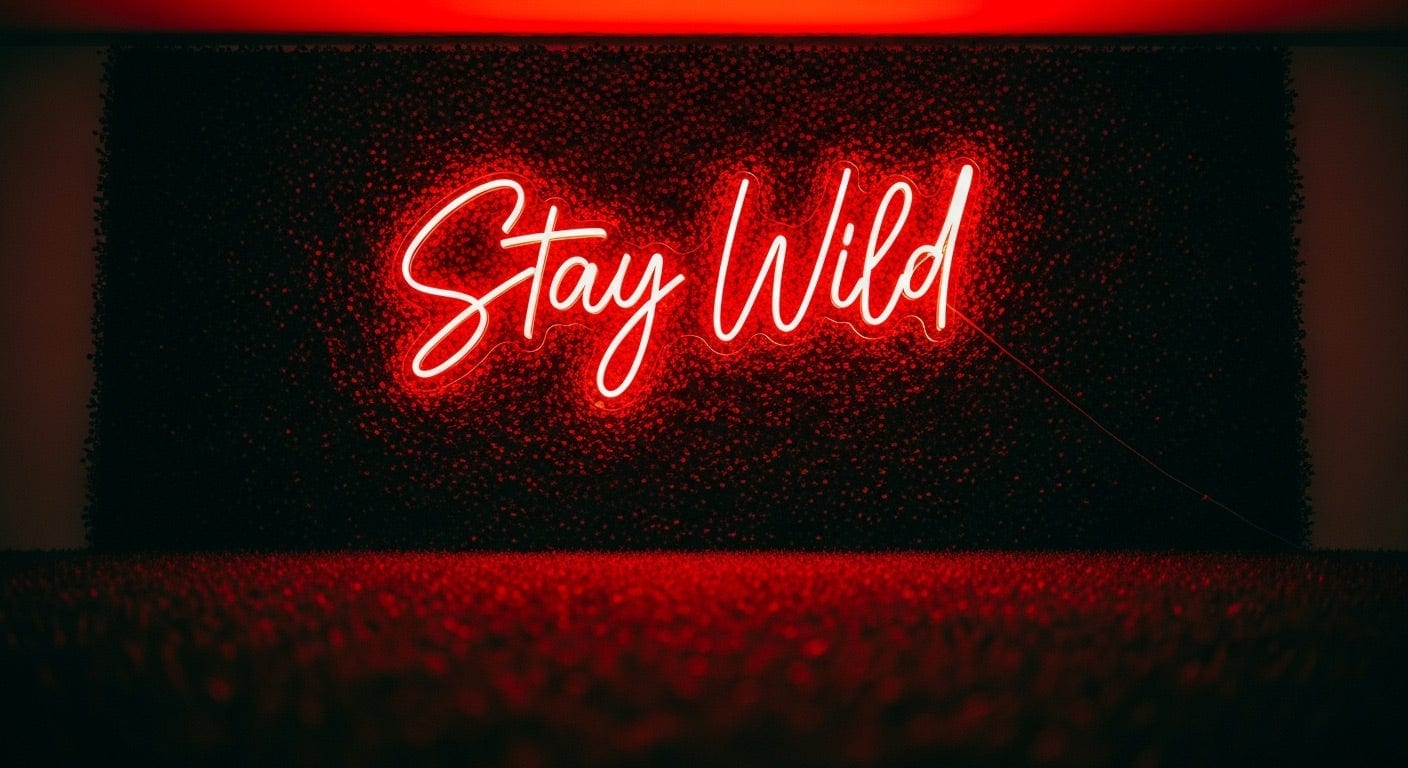 Stay Wild Neon Sign