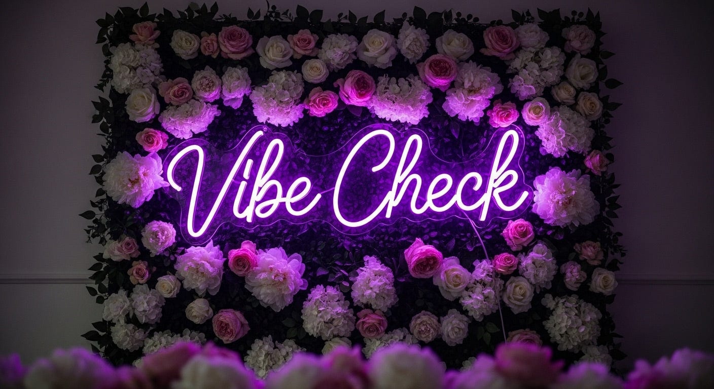 Vibe Check Neon Sign