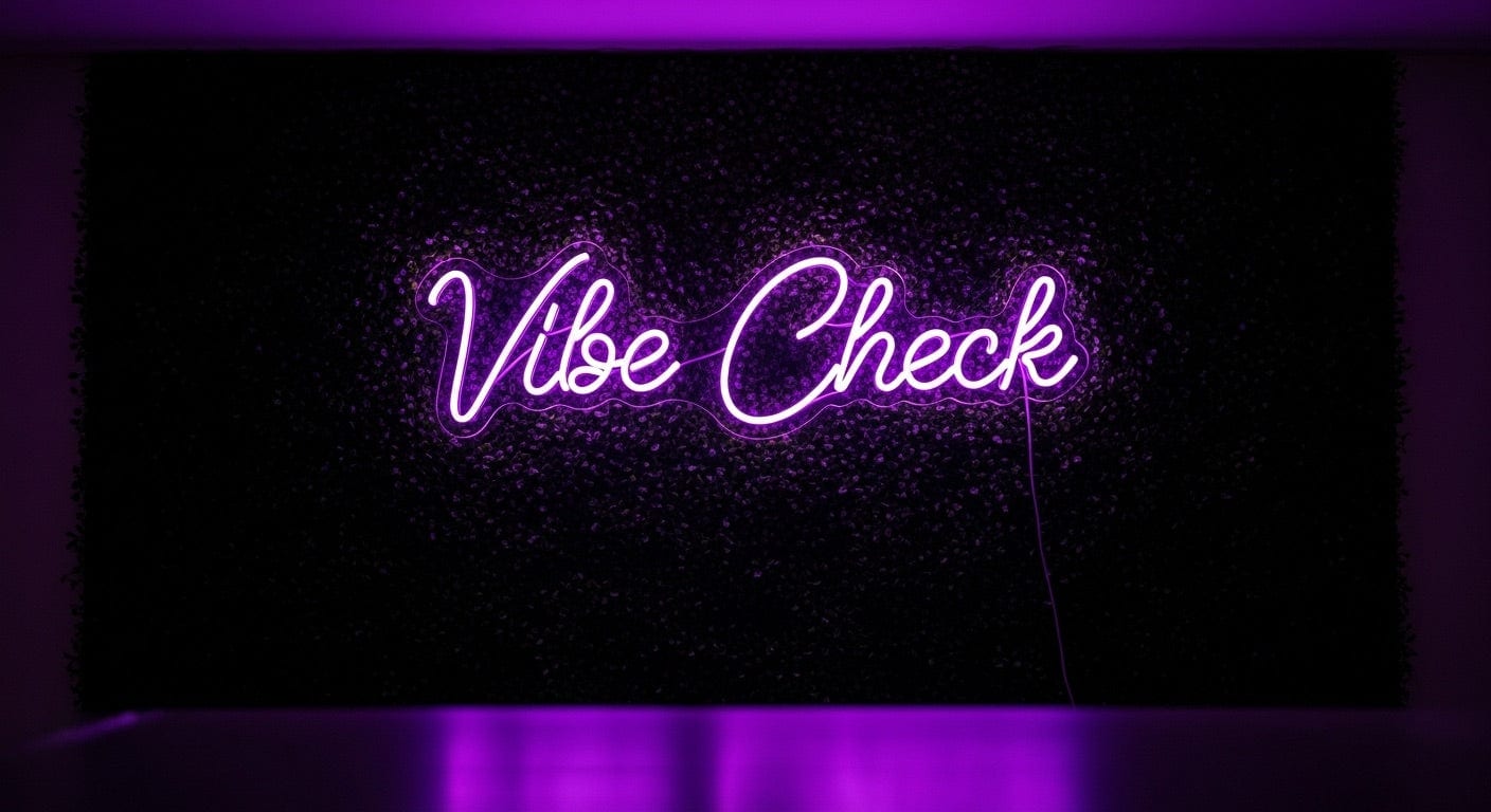 Vibe Check Neon Sign