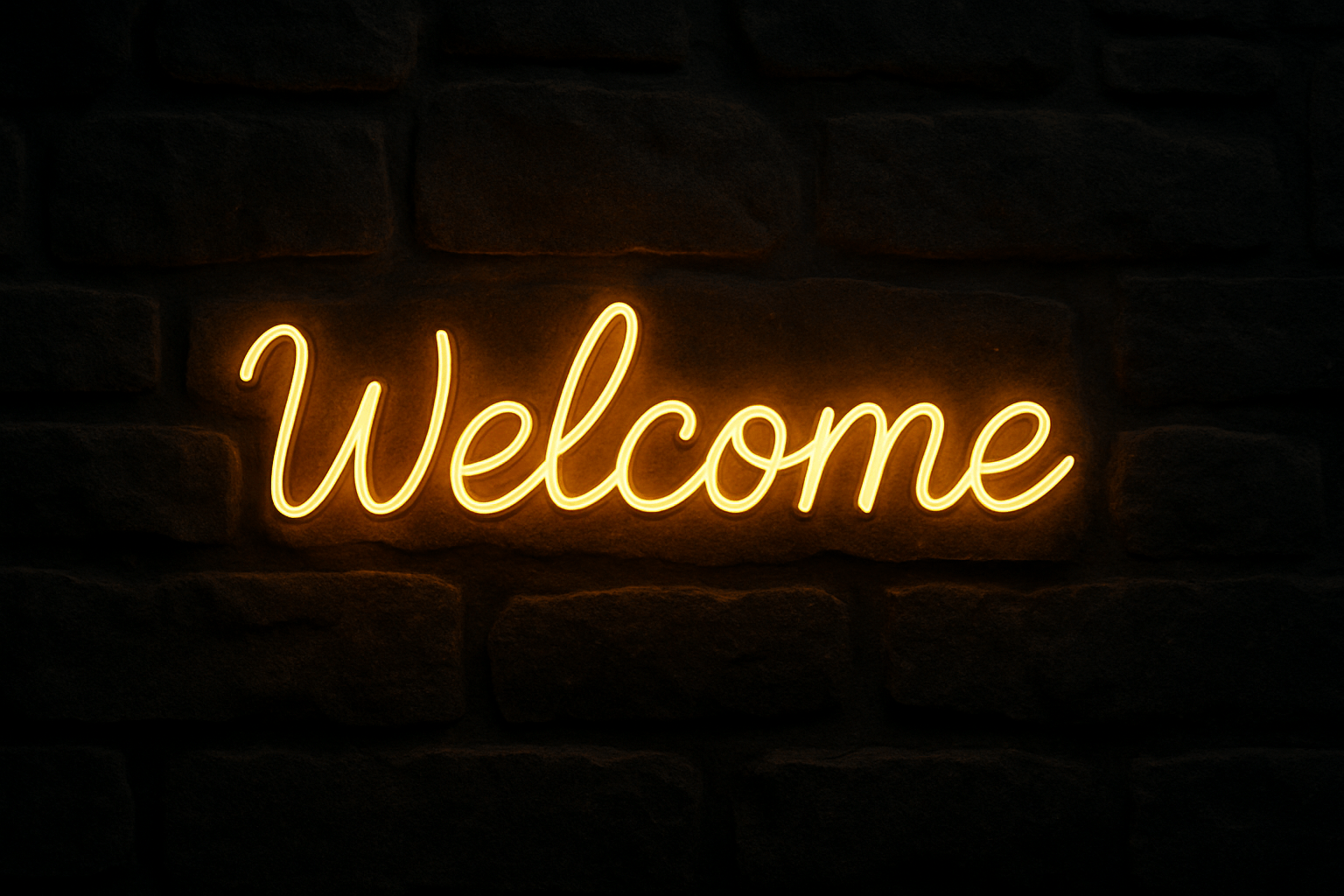 Welcome Neon Sign