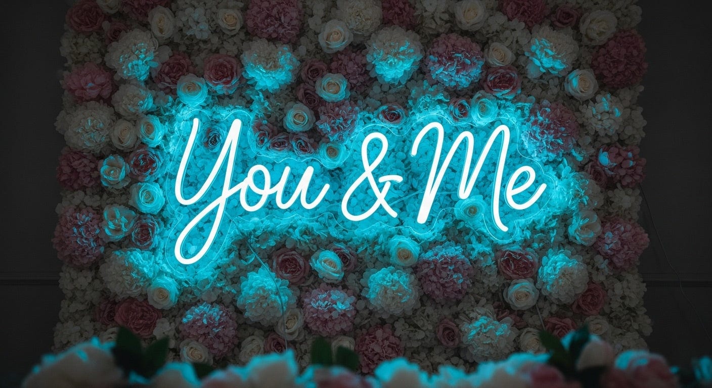 You & Me Neon Sign