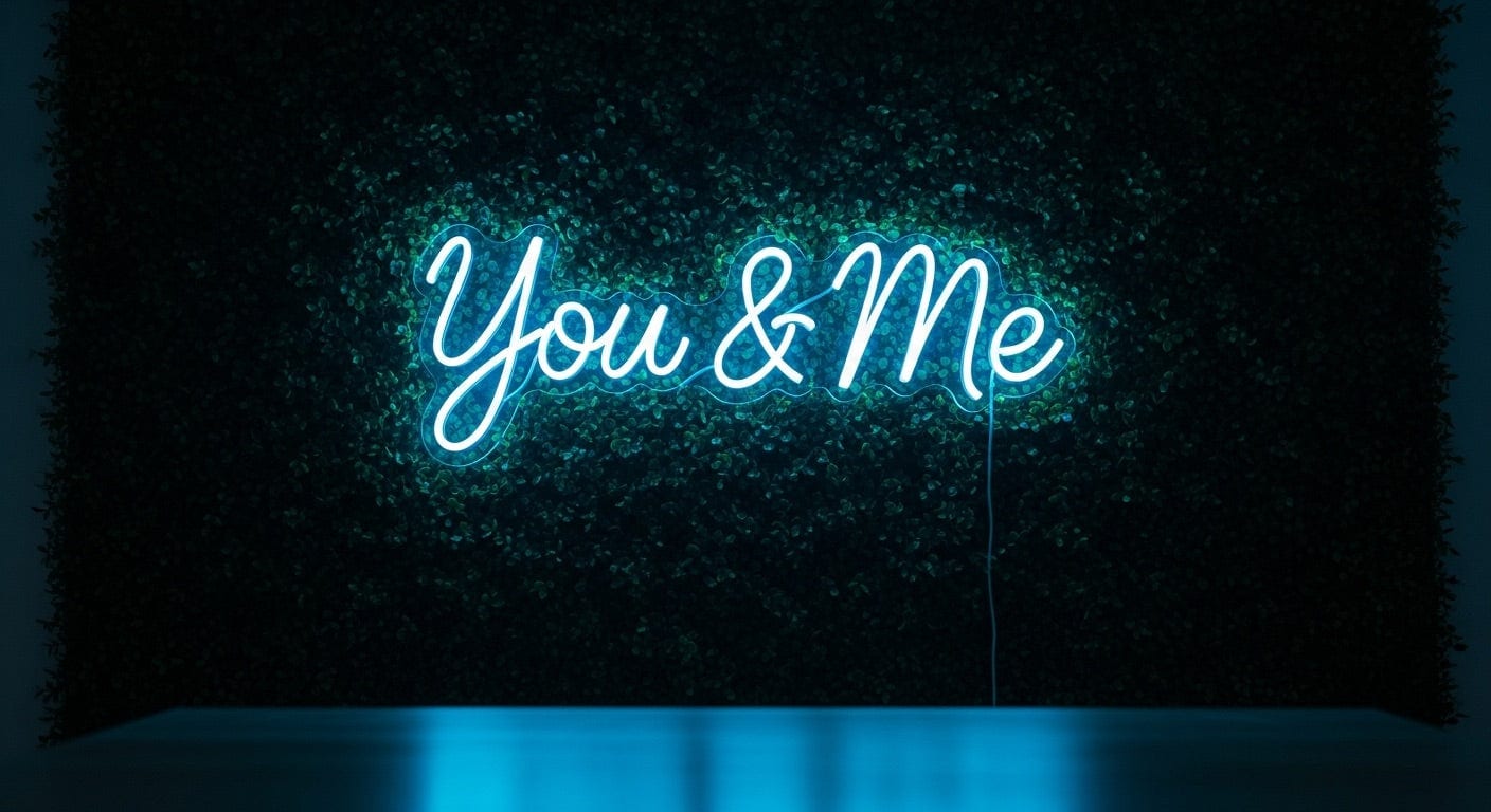 You & Me Neon Sign