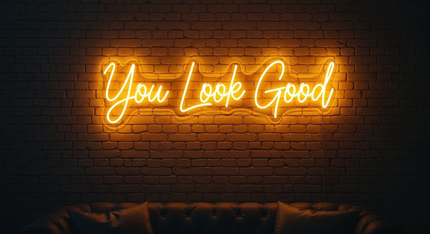 You Look Good Neon Sign