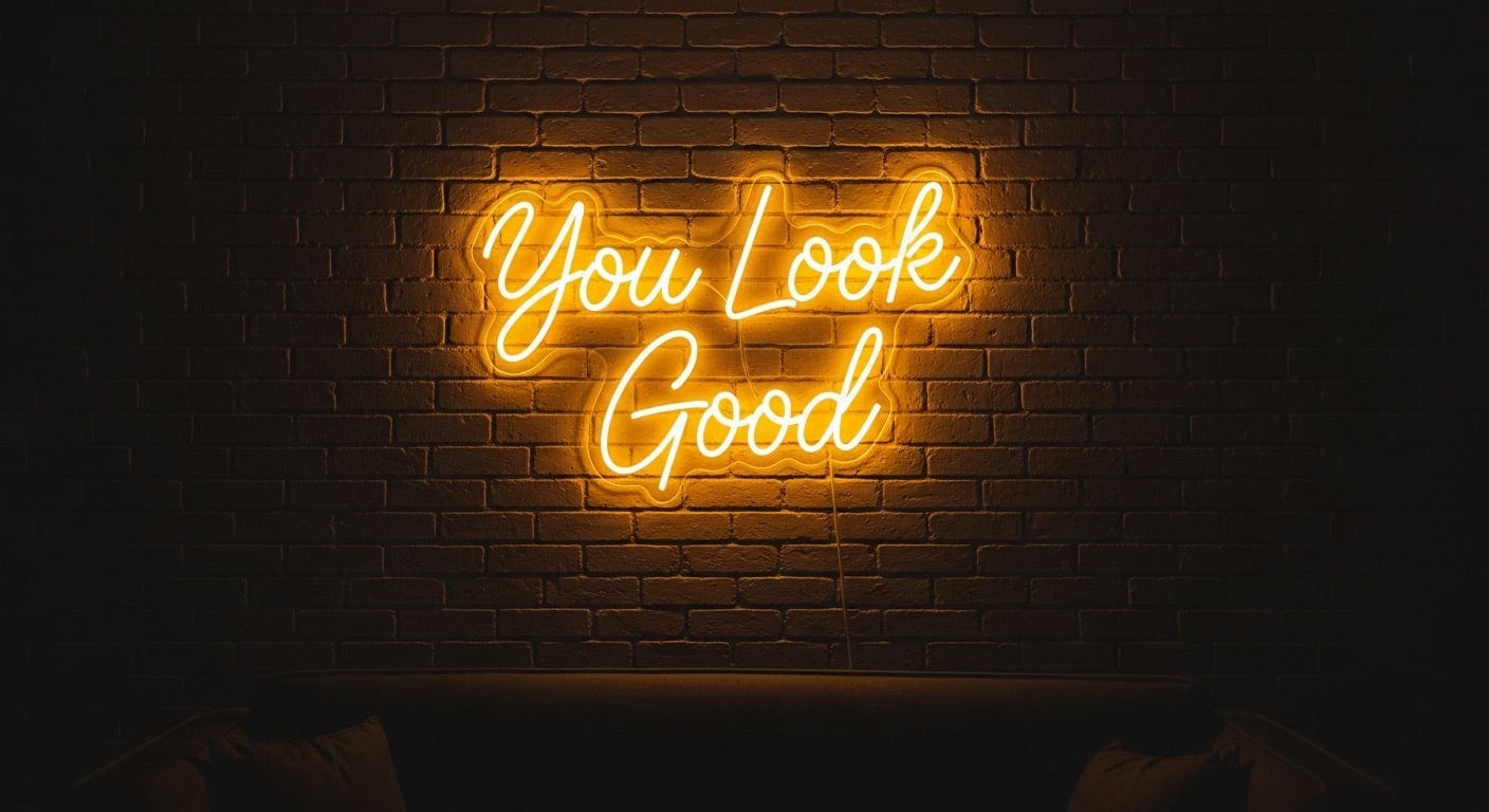 You Look Good Neon Sign