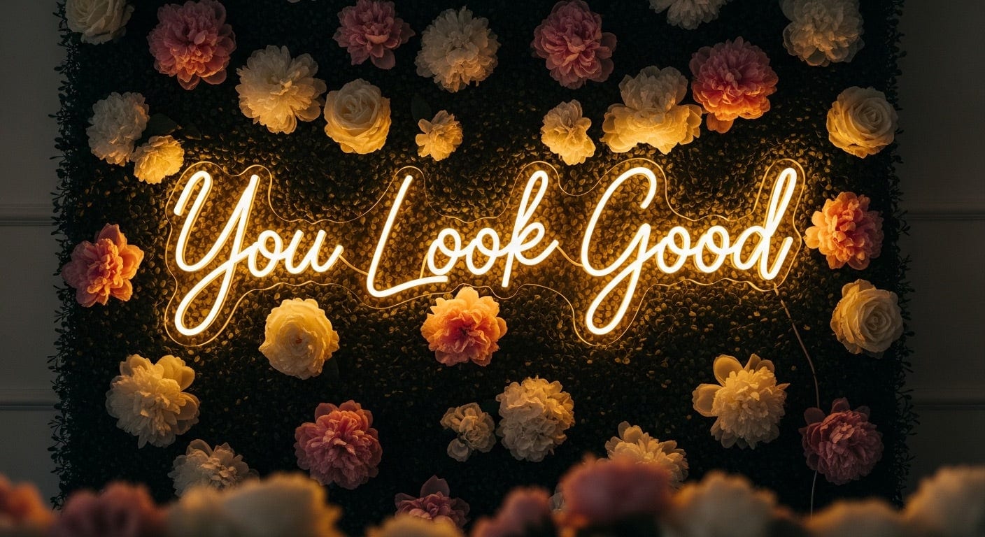 You Look Good Neon Sign