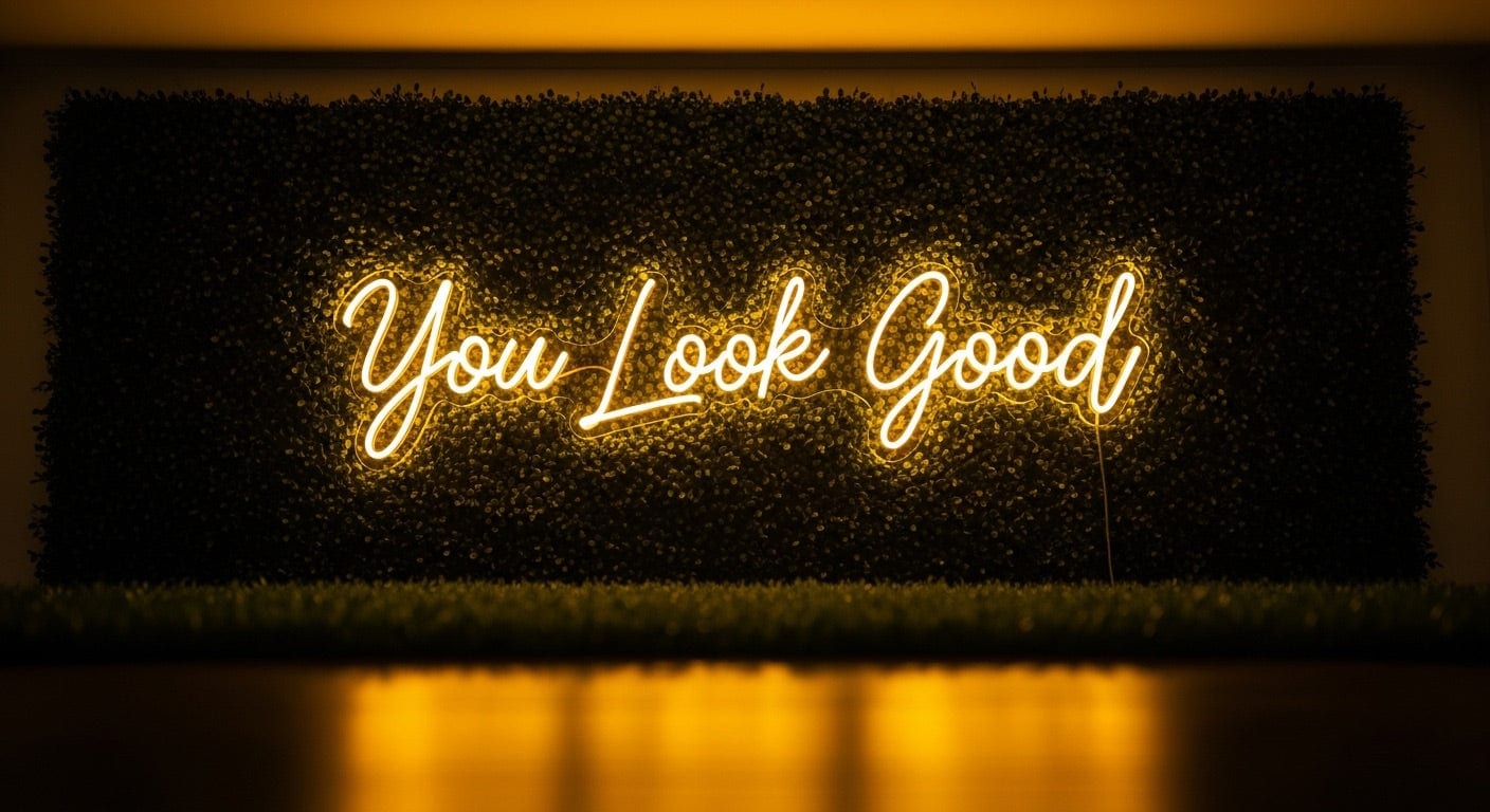 You Look Good Neon Sign